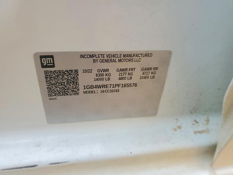 70749486 :رقم المزاد ، 1GB4WRE71PF165576 vin ، 2023 Chevrolet Silverado مزاد بيع