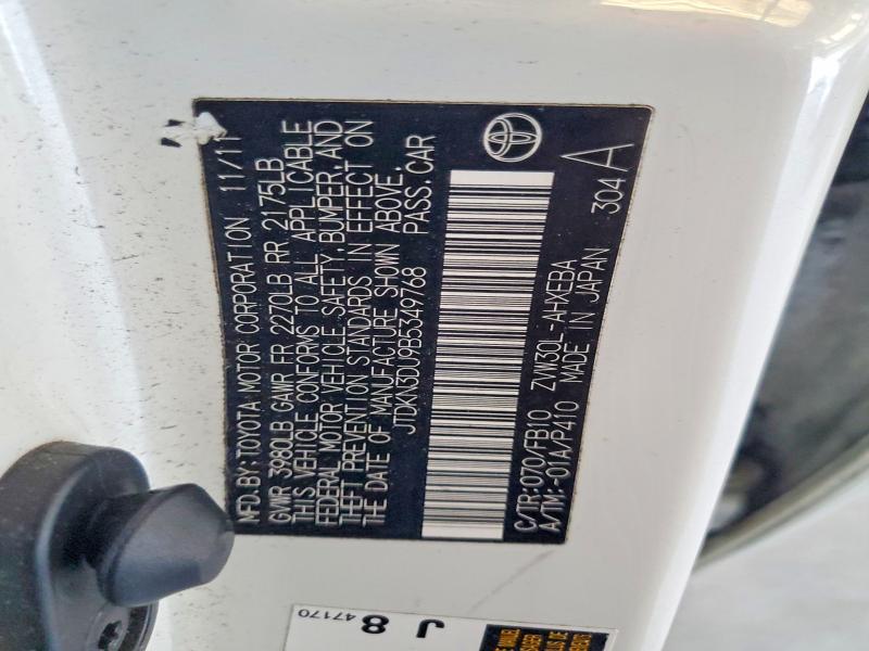 71946266 :رقم المزاد ، JTDKN3DU9B5349768 vin ، 2011 Toyota Prius مزاد بيع