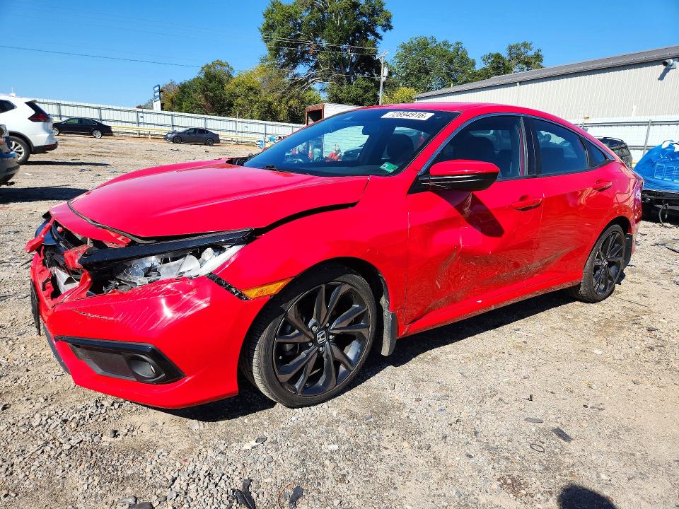 72894916 :رقم المزاد ، 2HGFC2E87LH526932 vin ، 2020 Honda Civic مزاد بيع