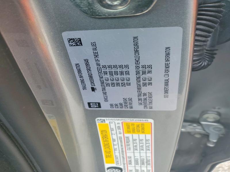 Продажа на аукционе авто 2025 Chevrolet Tahoe, vin: 1GNS5NRD7SR209545, номер лота: 67612436