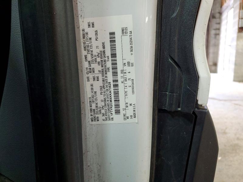 71474536 :رقم المزاد ، 1FTYR2CMXKKA73628 vin ، 2019 Ford Transit 250 مزاد بيع