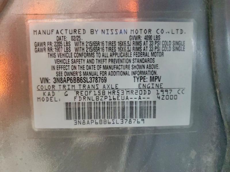 Aukcja sprzedaży 2025 Nissan Kicks, vin: 3N8AP6BB6SL378769, numer aukcji: 71449646