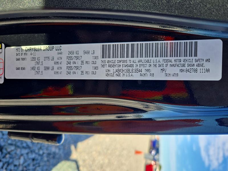 2011 Jeep Wrangler Unlimited მანქანა იყიდება აუქციონზე, vin: 1J4BA3H16BL616544, აუქციონის ნომერი: 71202476