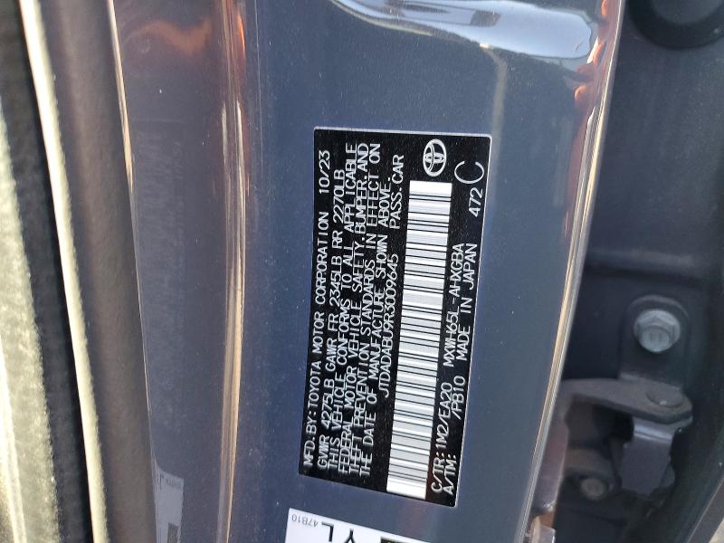 71072666 :رقم المزاد ، JTDADABU9R3009645 vin ، 2024 Toyota Prius مزاد بيع