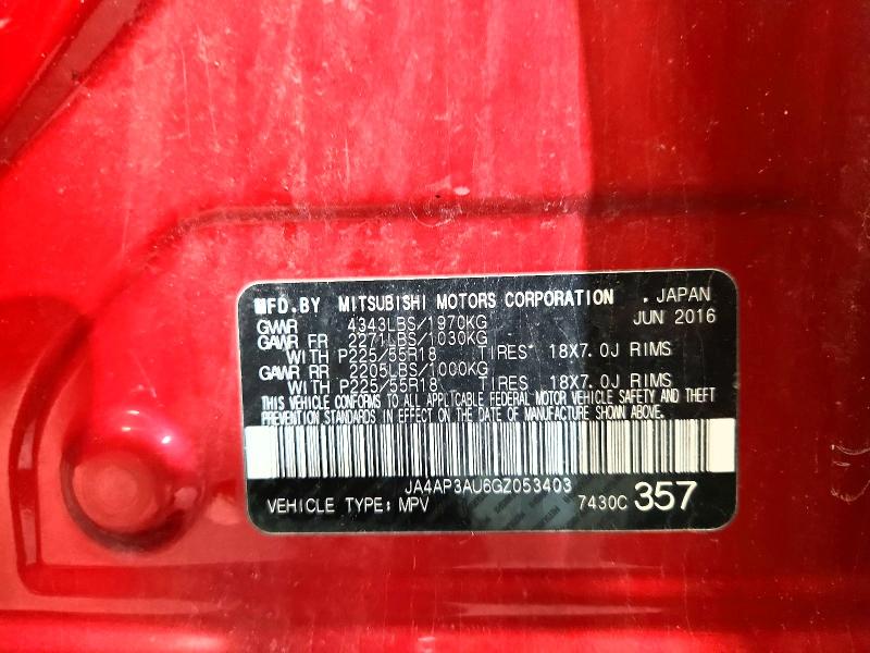 Aukcja sprzedaży 2016 Mitsubishi Outlander Sport, vin: JA4AP3AU6GZ053403, numer aukcji: 71032516