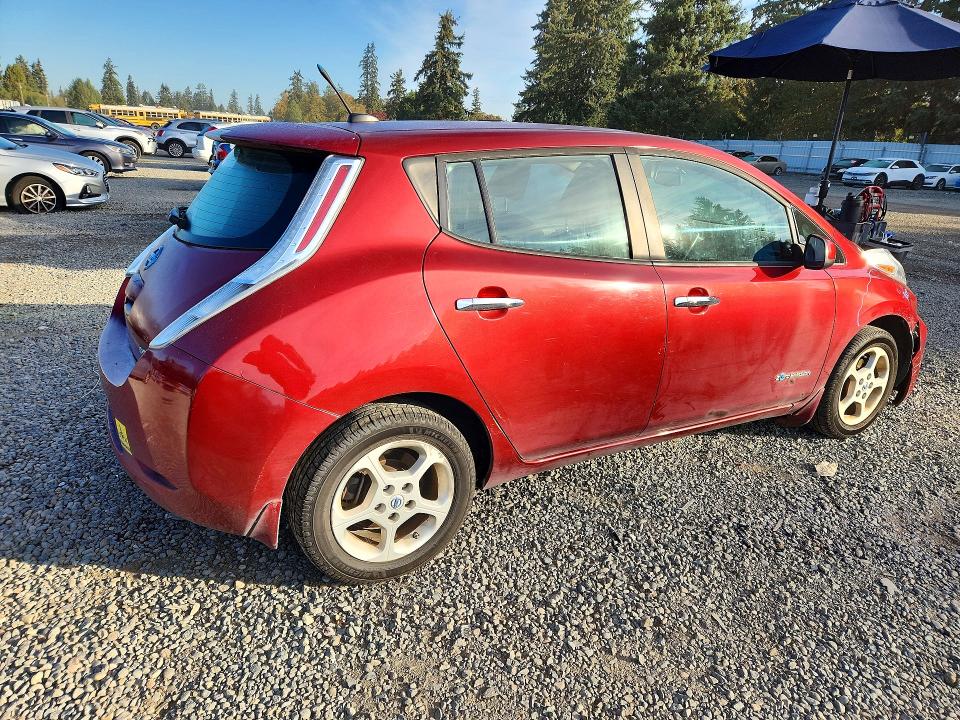 2013 Nissan Leaf მანქანა იყიდება აუქციონზე, vin: 1N4AZ0CP1DC408469, აუქციონის ნომერი: 73626636