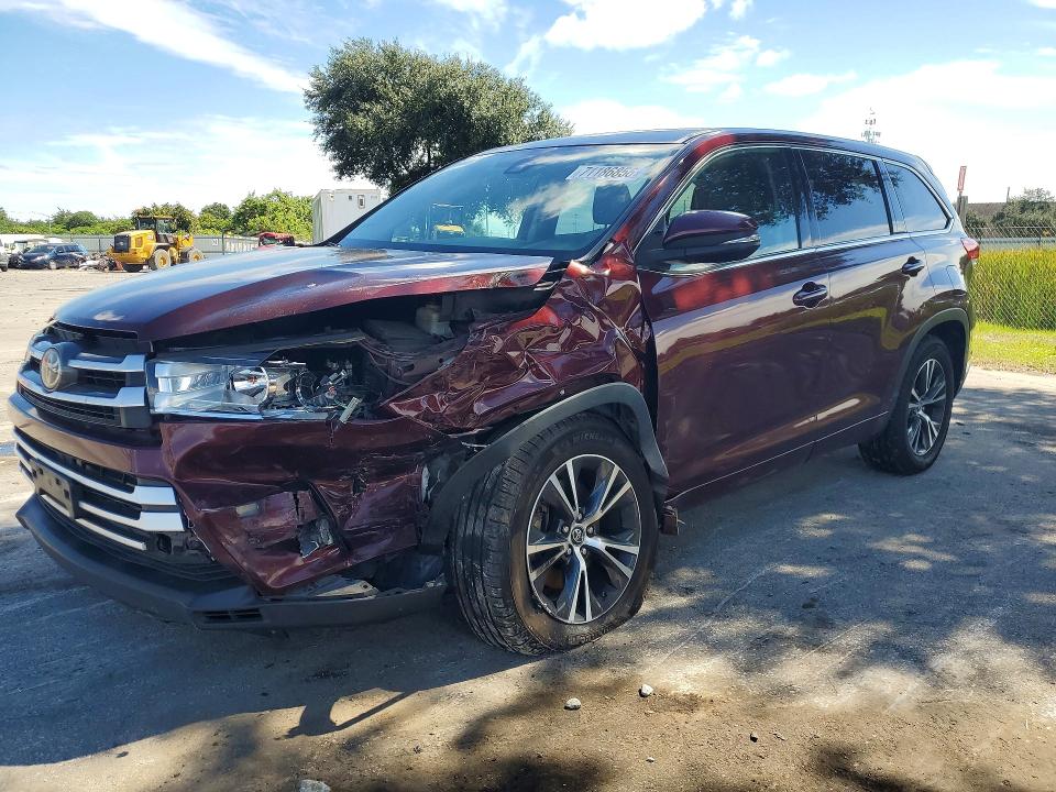 Aukcja sprzedaży 2018 Toyota Highlander, vin: 5TDZZRFH1JS285773, numer aukcji: 71186856