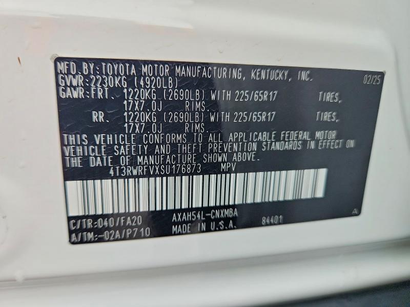 Aukcja sprzedaży 2025 Toyota Rav4 Hybrid, vin: 4T3RWRFVXSU176873, numer aukcji: 70384896