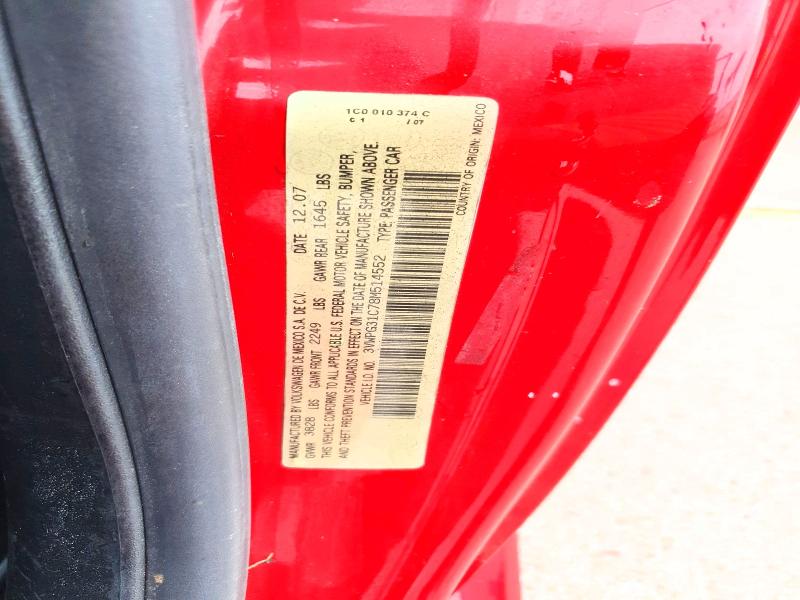 Aukcja sprzedaży 2008 Volkswagen New Beetle, vin: 3VWPG31C78M514552, numer aukcji: 71365026
