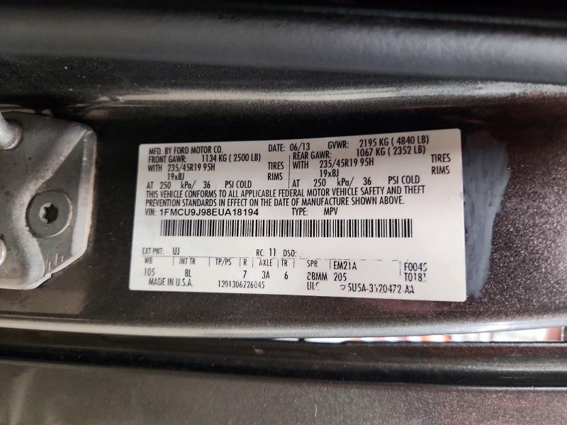 Продаж на аукціоні авто 2014 Ford Escape, vin: 1FMCU9J98EUA18194, номер лоту: 73667226