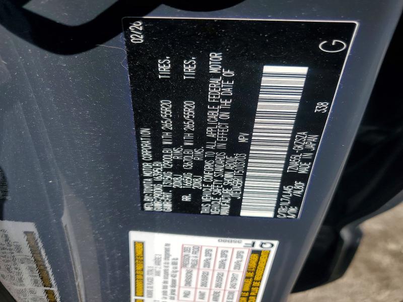 Aukcja sprzedaży 2026 Toyota 4runner, vin: JTEVA5BR1T5103703, numer aukcji: 69923856