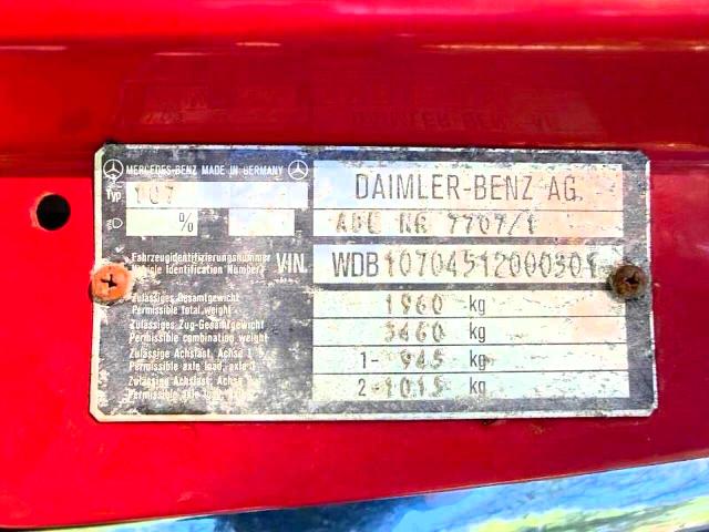 1980 Mercedes-benz 380sl მანქანა იყიდება აუქციონზე, vin: WDB10704512000301, აუქციონის ნომერი: 71377136