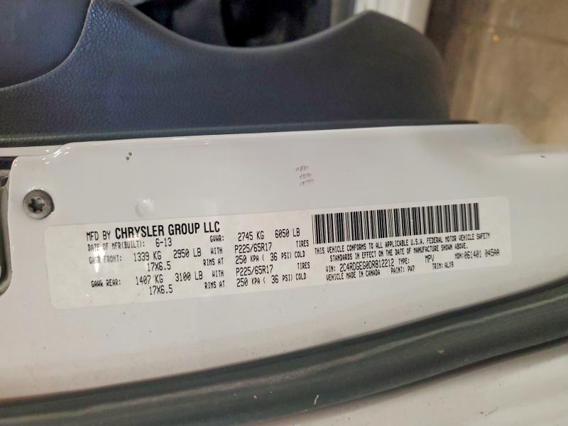 Aukcja sprzedaży 2013 Dodge Grand Caravan, vin: 2C4RDGEG0DR812212, numer aukcji: 71218966