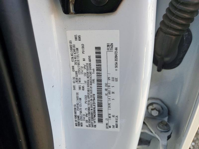 Продаж на аукціоні авто 2020 Ford F250, vin: 1FT7W2B69LED79470, номер лоту: 74027456
