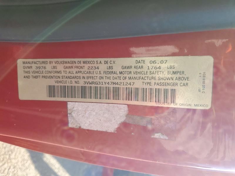 Продажа на аукционе авто 2007 Volkswagen Beetle, vin: 3VWRG31Y47M421247, номер лота: 72813826