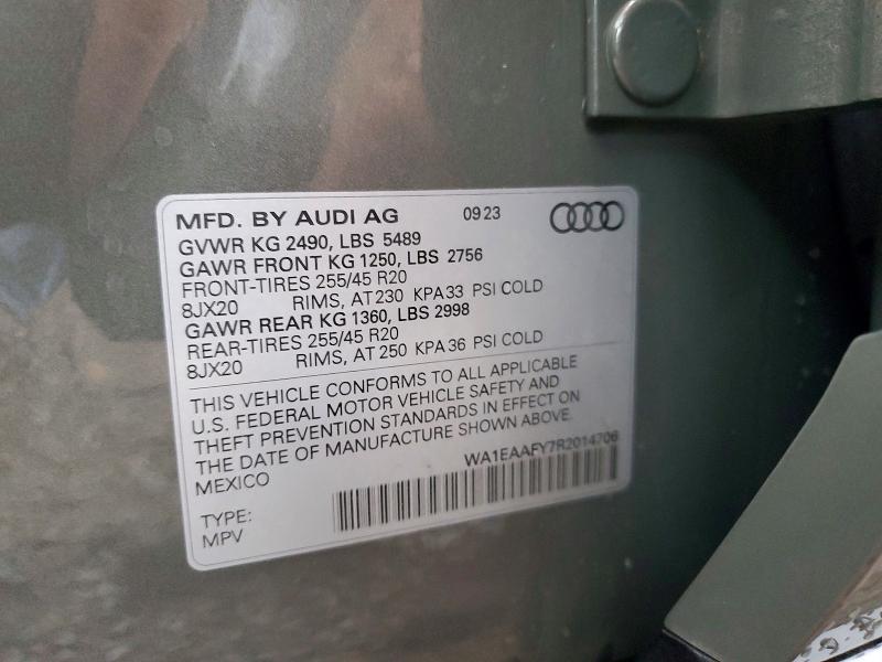 Продаж на аукціоні авто 2024 Audi Q5, vin: WA1EAAFY7R2014706, номер лоту: 70915856