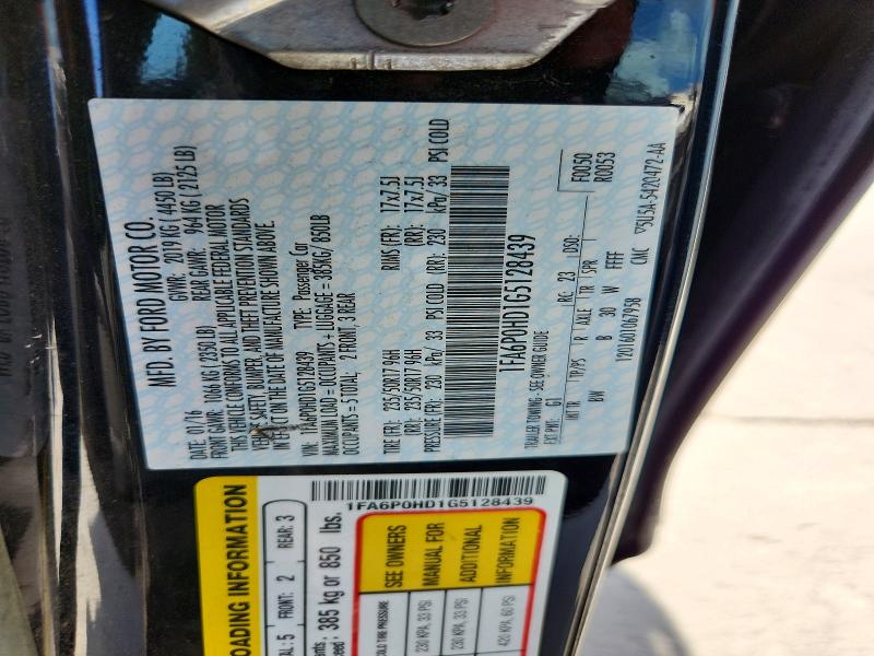 71389696 :رقم المزاد ، 1FA6P0HD1G5128439 vin ، 2016 Ford Fusion مزاد بيع