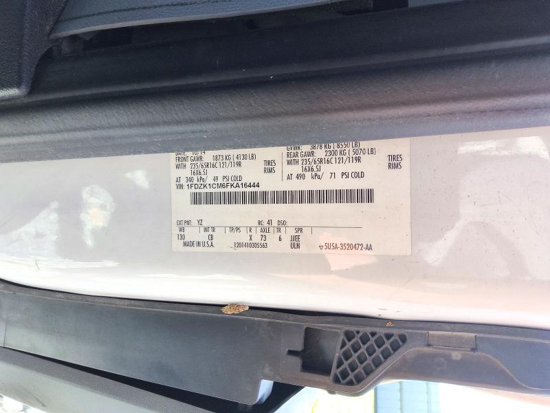 Aukcja sprzedaży 2015 Ford Transit, vin: 1FDZK1CM6FKA16444, numer aukcji: 69816336