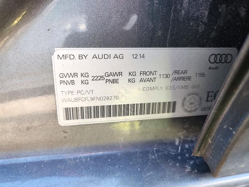 Продажа на аукционе авто 2015 Audi A4, vin: WAUBFCFL9FN028270, номер лота: 71990776