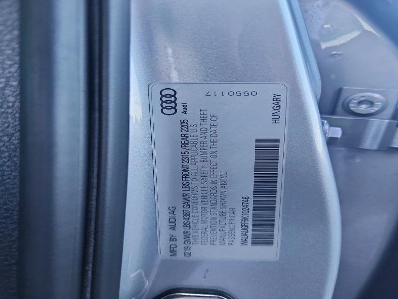 Продажа на аукционе авто 2019 Audi A3, vin: WAUAUGFF6K1024746, номер лота: 70542116