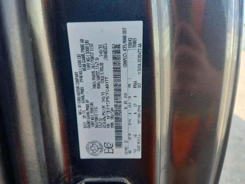 2015 Ford F150 მანქანა იყიდება აუქციონზე, vin: 1FTEX1EP5FFC40177, აუქციონის ნომერი: 72289026