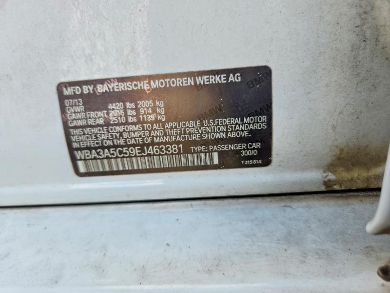 70940646 :رقم المزاد ، WBA3A5C59EJ463381 vin ، 2014 Bmw 328 مزاد بيع
