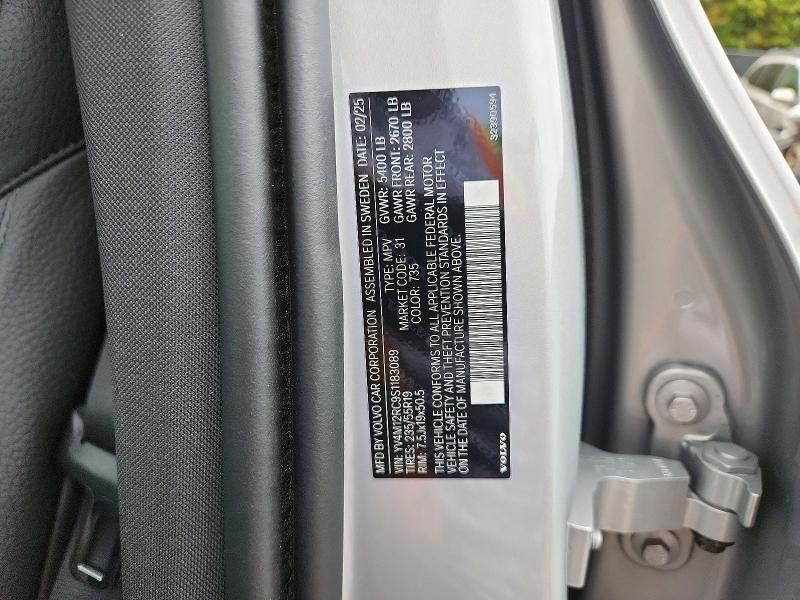 72928336 :رقم المزاد ، YV4M12RC9S1183089 vin ، 2025 Volvo Xc60 مزاد بيع