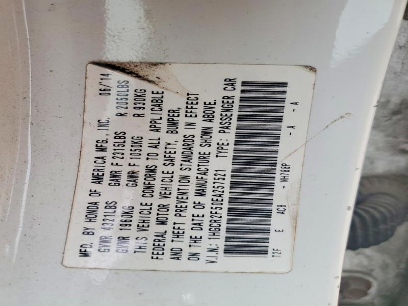 Aukcja sprzedaży 2014 Honda Accord, vin: 1HGCR2F50EA257521, numer aukcji: 71612736