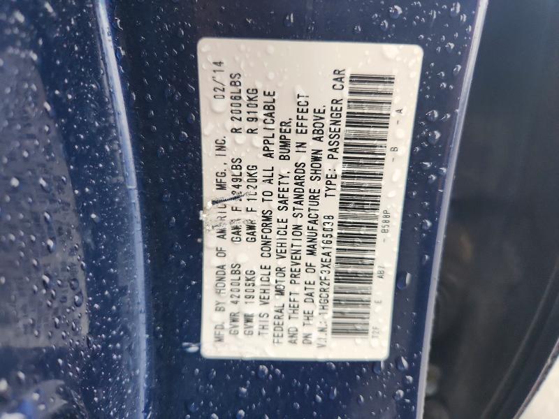 Продажа на аукционе авто 2014 Honda Accord, vin: 1HGCR2F3XEA165038, номер лота: 71576666
