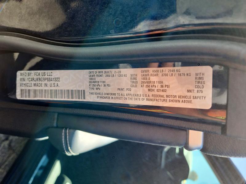 Продажа на аукционе авто 2023 Jeep Grand Cherokee, vin: 1C4RJKBG9P8841322, номер лота: 72378726