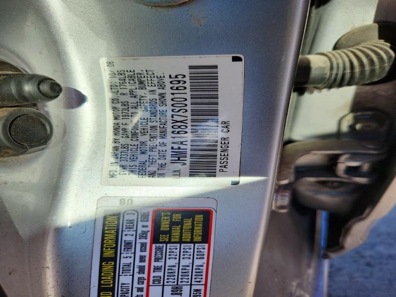Продажа на аукционе авто 2007 Honda Civic, vin: JHMFA168X7S001695, номер лота: 71484166