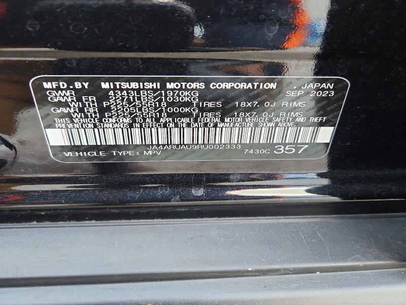 Aukcja sprzedaży 2024 Mitsubishi Outlander Sport, vin: JA4ARUAU9RU002333, numer aukcji: 73266106