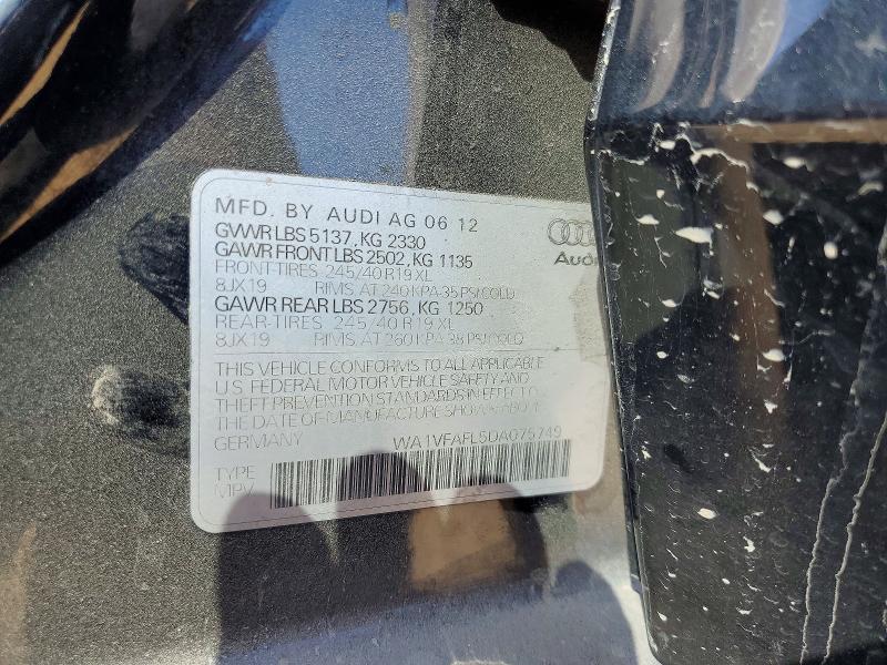 Продажа на аукционе авто 2013 Audi A4 Allroad, vin: WA1VFAFL5DA075749, номер лота: 67520586