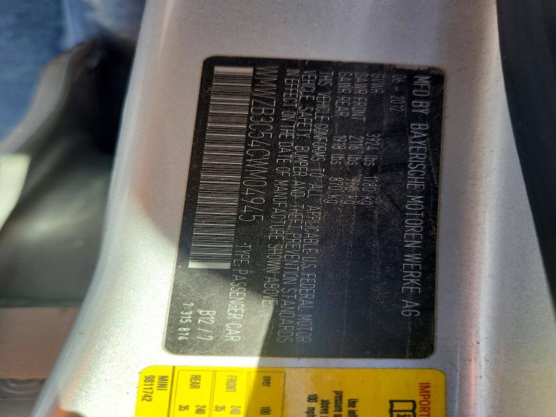 2012 Mini Cooper მანქანა იყიდება აუქციონზე, vin: WMWZB3C54CWM04945, აუქციონის ნომერი: 72261736