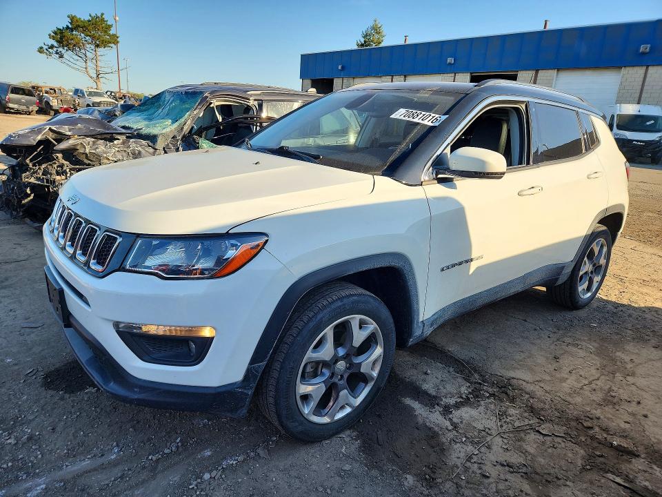 70881016 :رقم المزاد ، 3C4NJDCB0LT228594 vin ، 2020 Jeep Compass مزاد بيع