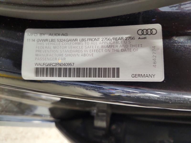 Продаж на аукціоні авто 2015 Audi A6, vin: WAUFGAFC2FN040957, номер лоту: 71965786