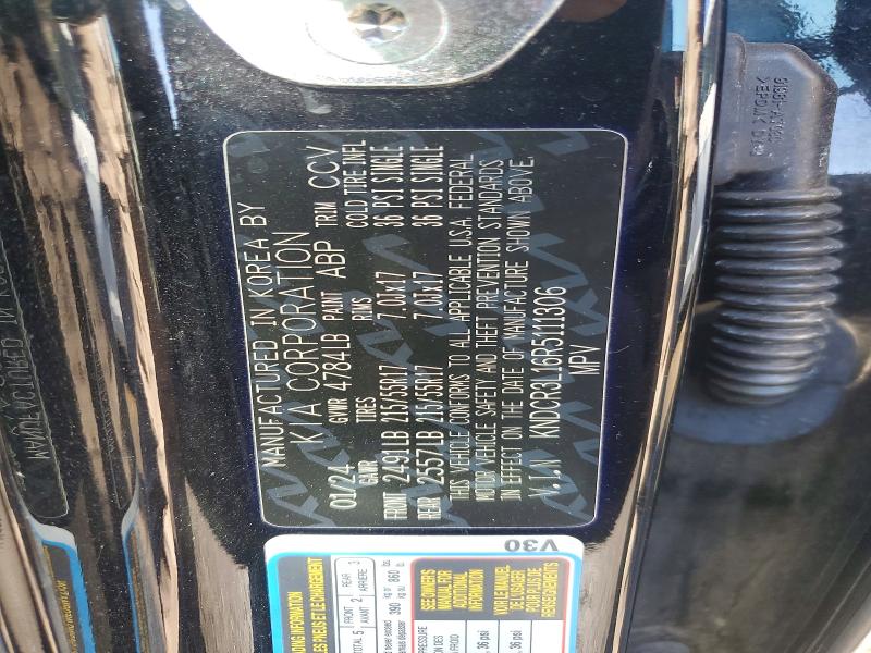 71716316 :رقم المزاد ، KNDCR3L16R5111306 vin ، 2024 Kia Niro مزاد بيع