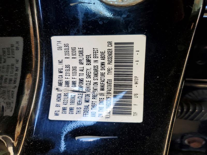 72375786 :رقم المزاد ، 1HGCR2F79FA006659 vin ، 2015 Honda Accord مزاد بيع