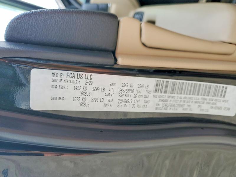 Продажа на аукционе авто 2020 Jeep Grand Cherokee, vin: 1C4RJFBG0LC293497, номер лота: 70968596
