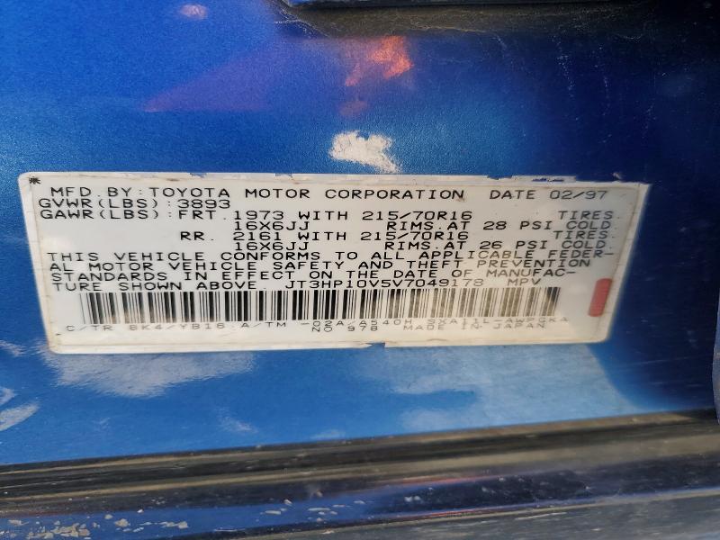 Продаж на аукціоні авто 1997 Toyota Rav4, vin: JT3HP10V5V7049178, номер лоту: 71584586