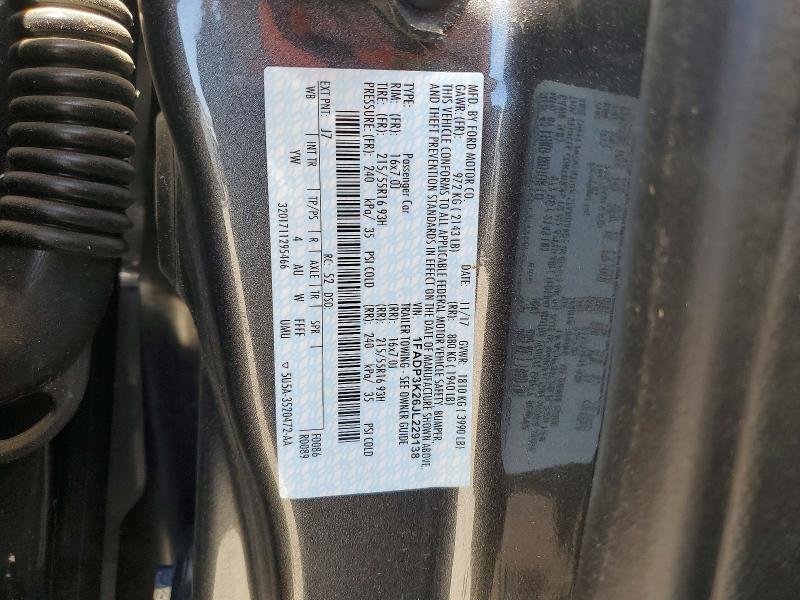 2018 Ford Focus მანქანა იყიდება აუქციონზე, vin: 1FADP3K26JL229138, აუქციონის ნომერი: 73359896