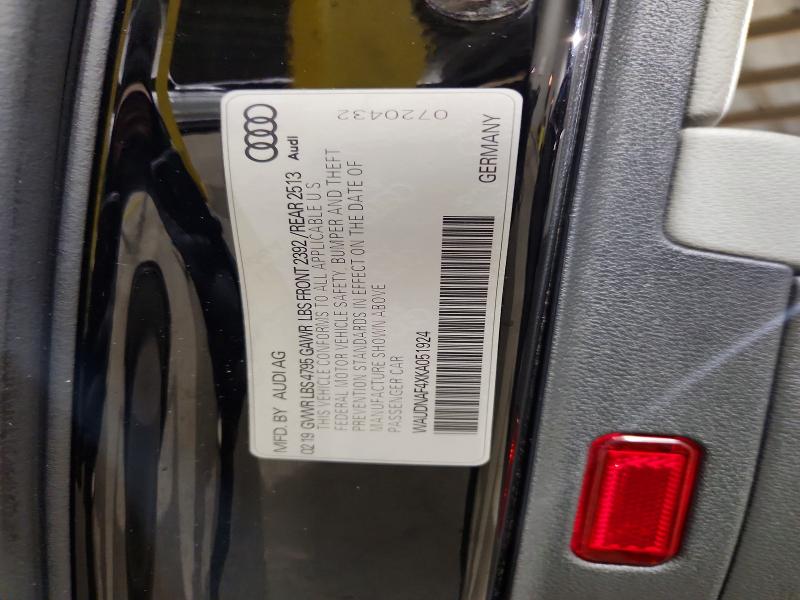 Продаж на аукціоні авто 2019 Audi A4, vin: WAUDNAF4XKA051924, номер лоту: 71848186