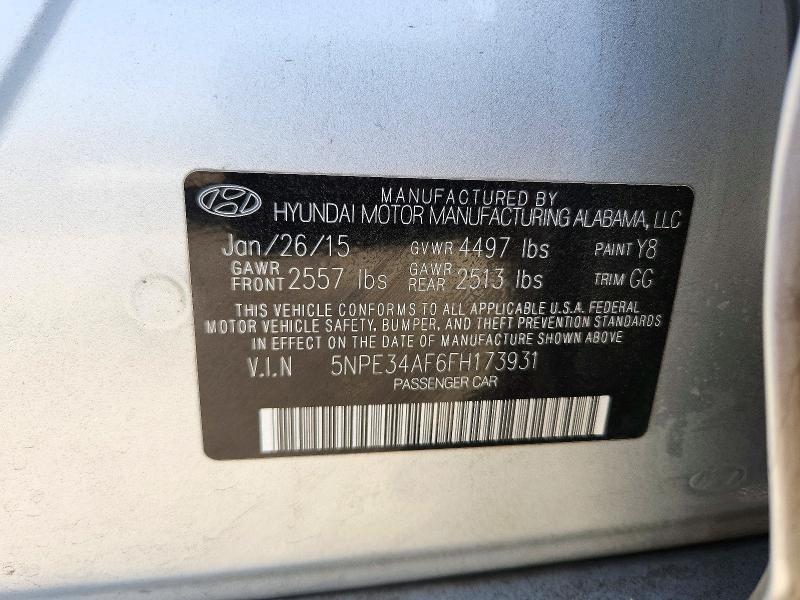 Продажа на аукционе авто 2015 Hyundai Sonata, vin: 5NPE34AF6FH173931, номер лота: 71847036