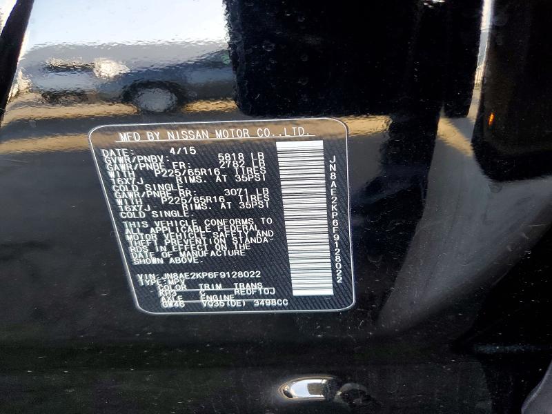 Aukcja sprzedaży 2015 Nissan Quest, vin: JN8AE2KP6F9128022, numer aukcji: 72995546