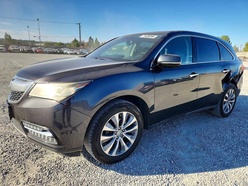 71436816 :رقم المزاد ، 5FRYD3H43EB008312 vin ، 2014 Acura Mdx مزاد بيع