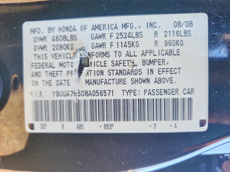 Продаж на аукціоні авто 2008 Acura Tl, vin: 19UUA76508A056571, номер лоту: 71068046