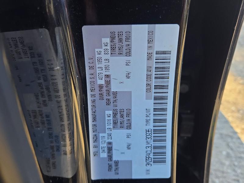 Продажа на аукционе авто 2020 Mazda 3, vin: 3MZBPACL3LM130935, номер лота: 68333516