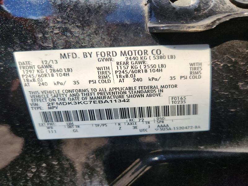 2014 Ford Edge მანქანა იყიდება აუქციონზე, vin: 2FMDK3KC7EBA11342, აუქციონის ნომერი: 70553846