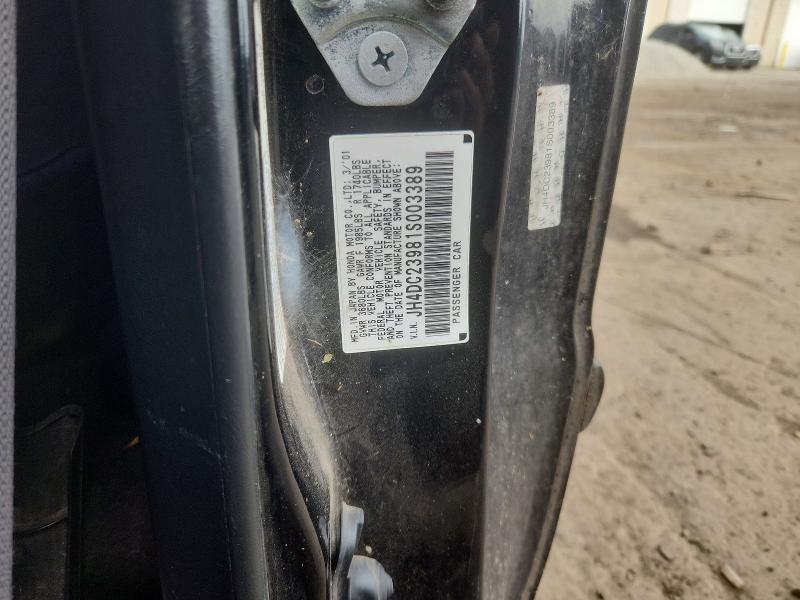 Продаж на аукціоні авто 2001 Acura Integra, vin: JH4DC23981S003389, номер лоту: 71619106