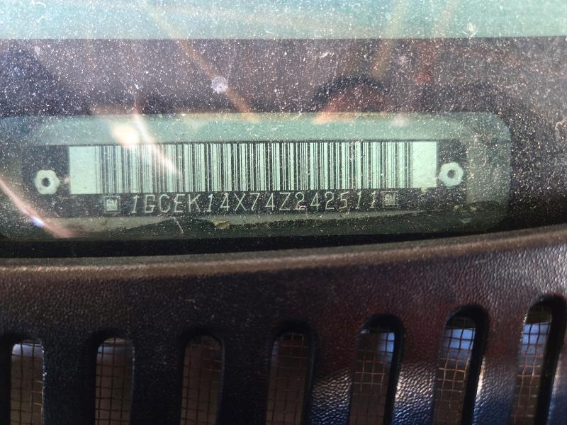 2004 Chevrolet Silverado მანქანა იყიდება აუქციონზე, vin: 1GCEK14X74Z242511, აუქციონის ნომერი: 62654976